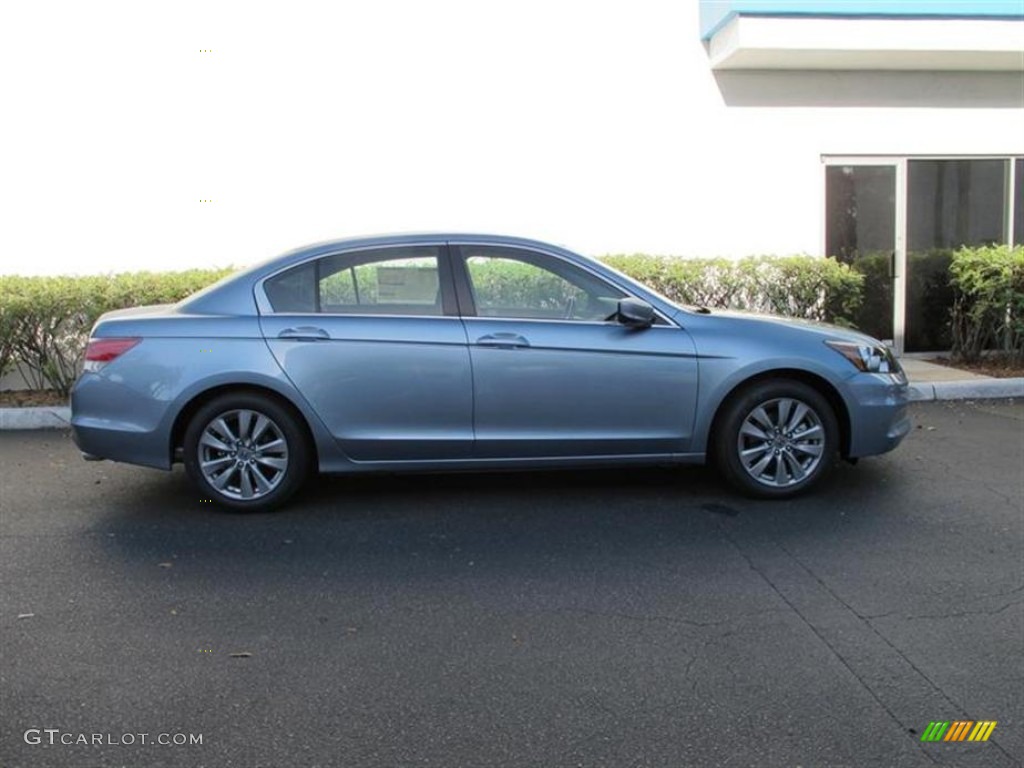 2012 Accord EX Sedan - Celestial Blue Metallic / Black photo #2