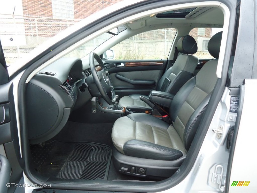 Platinum/Saber Black Interior 2004 Audi Allroad 2.7T quattro Avant Photo #62845654