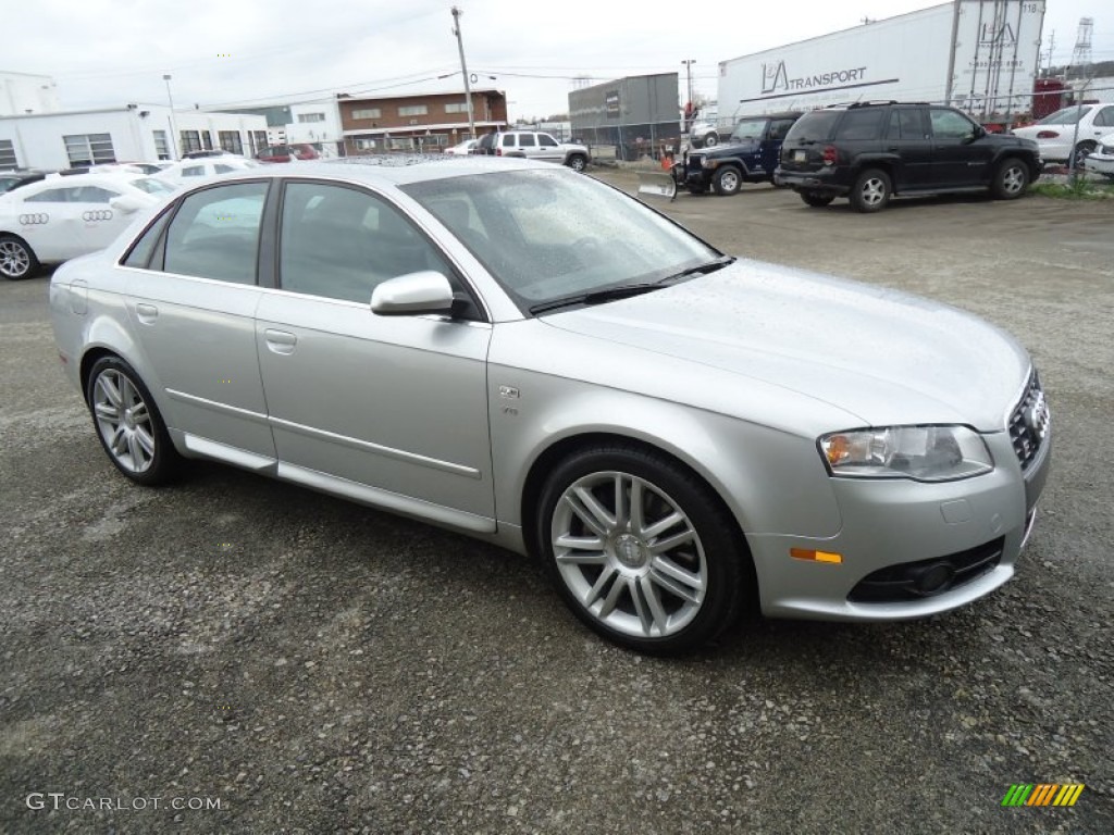 2007 S4 4.2 quattro Sedan - Bright Silver Metallic / Ebony photo #4