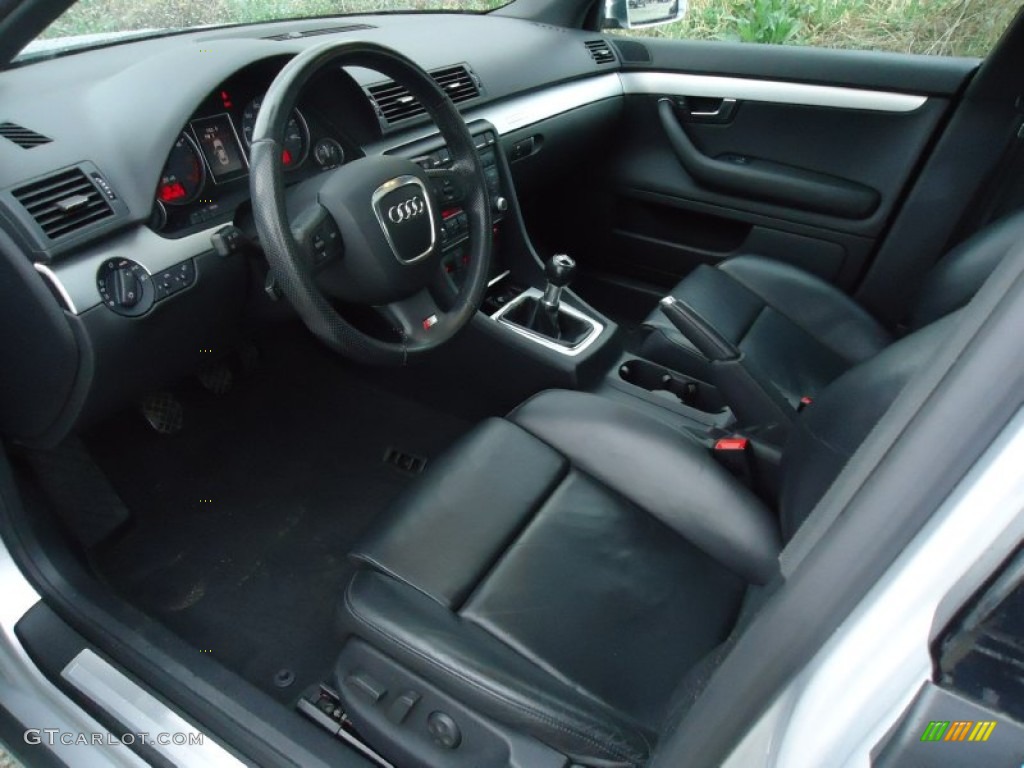 Ebony Interior 2007 Audi S4 4.2 quattro Sedan Photo #62846080