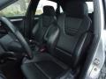 2007 Audi S4 Ebony Interior Front Seat Photo