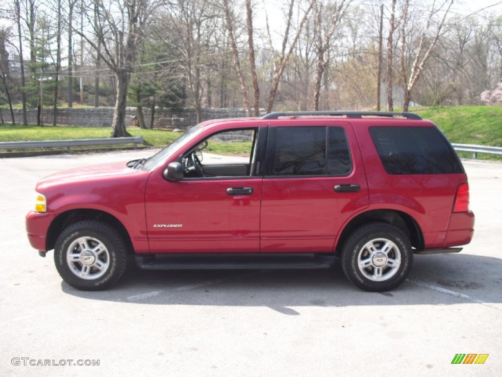2004 Explorer XLT 4x4 - Redfire Metallic / Graphite photo #3