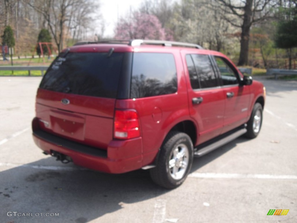 2004 Explorer XLT 4x4 - Redfire Metallic / Graphite photo #6