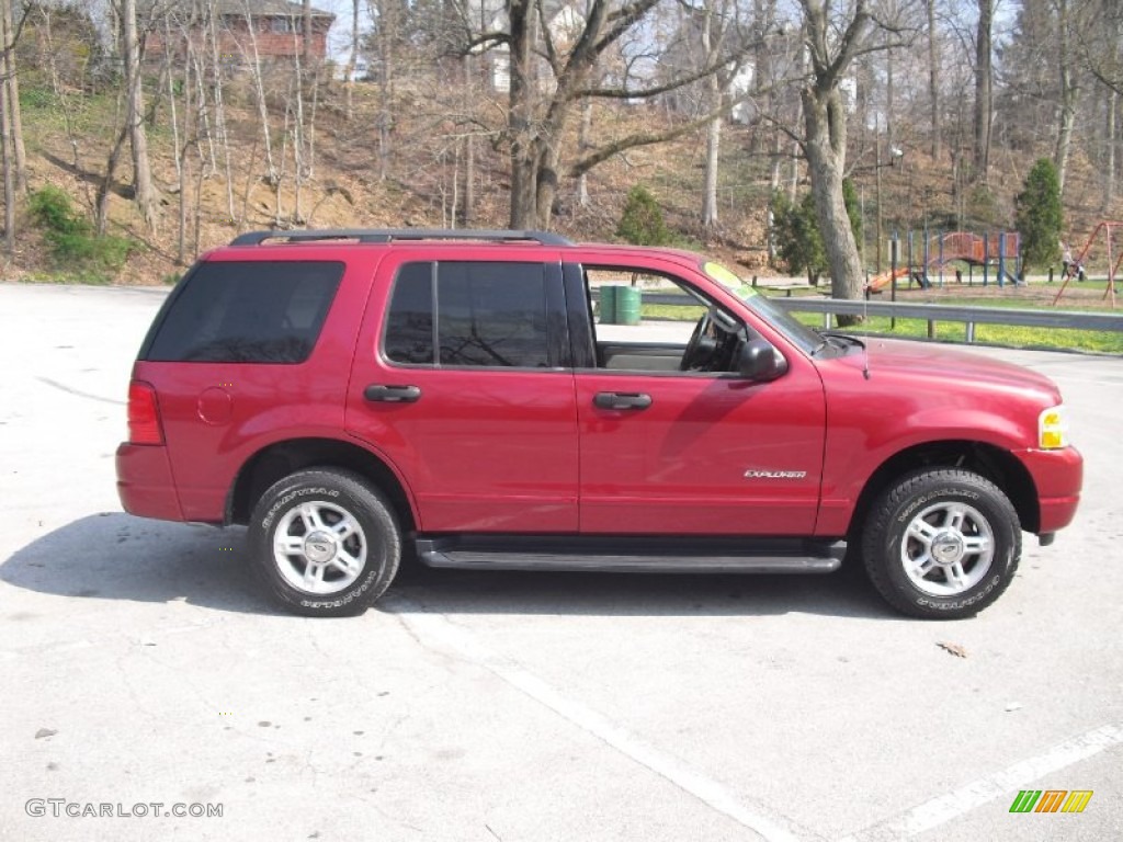 2004 Explorer XLT 4x4 - Redfire Metallic / Graphite photo #7