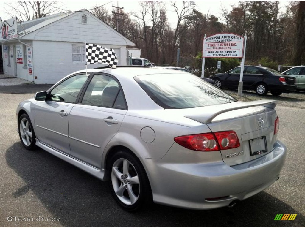 2003 MAZDA6 i Sedan - Satin Silver Metallic / Black photo #5