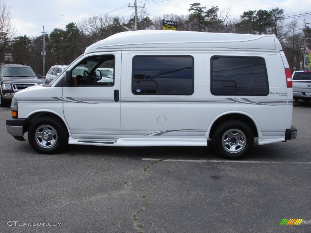 2003 Express 1500 Passenger Conversion Van - Summit White / Medium Dark Pewter photo #9