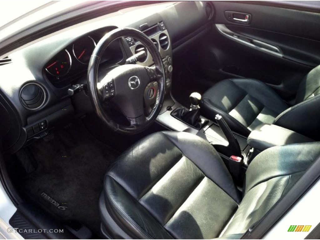 2003 MAZDA6 i Sedan - Satin Silver Metallic / Black photo #16