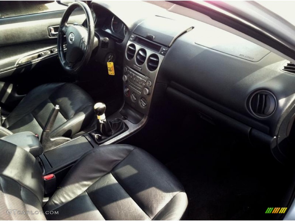 2003 MAZDA6 i Sedan - Satin Silver Metallic / Black photo #19