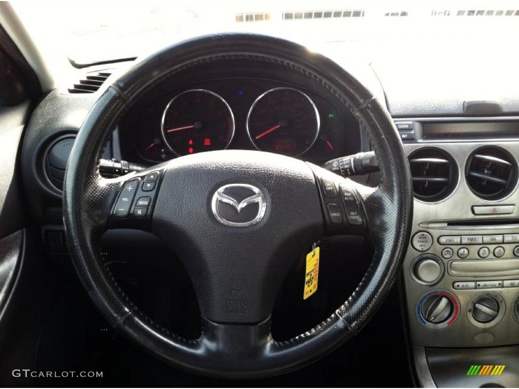 2003 MAZDA6 i Sedan - Satin Silver Metallic / Black photo #24