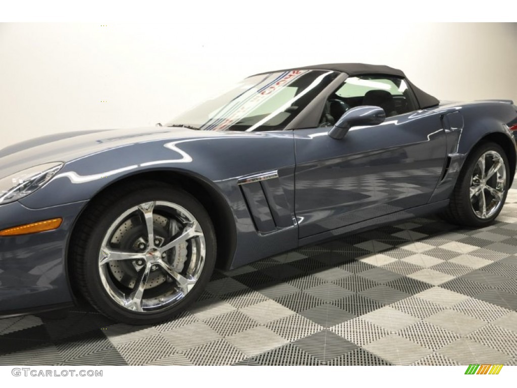 2012 Corvette Grand Sport Convertible - Supersonic Blue Metallic / Ebony photo #42