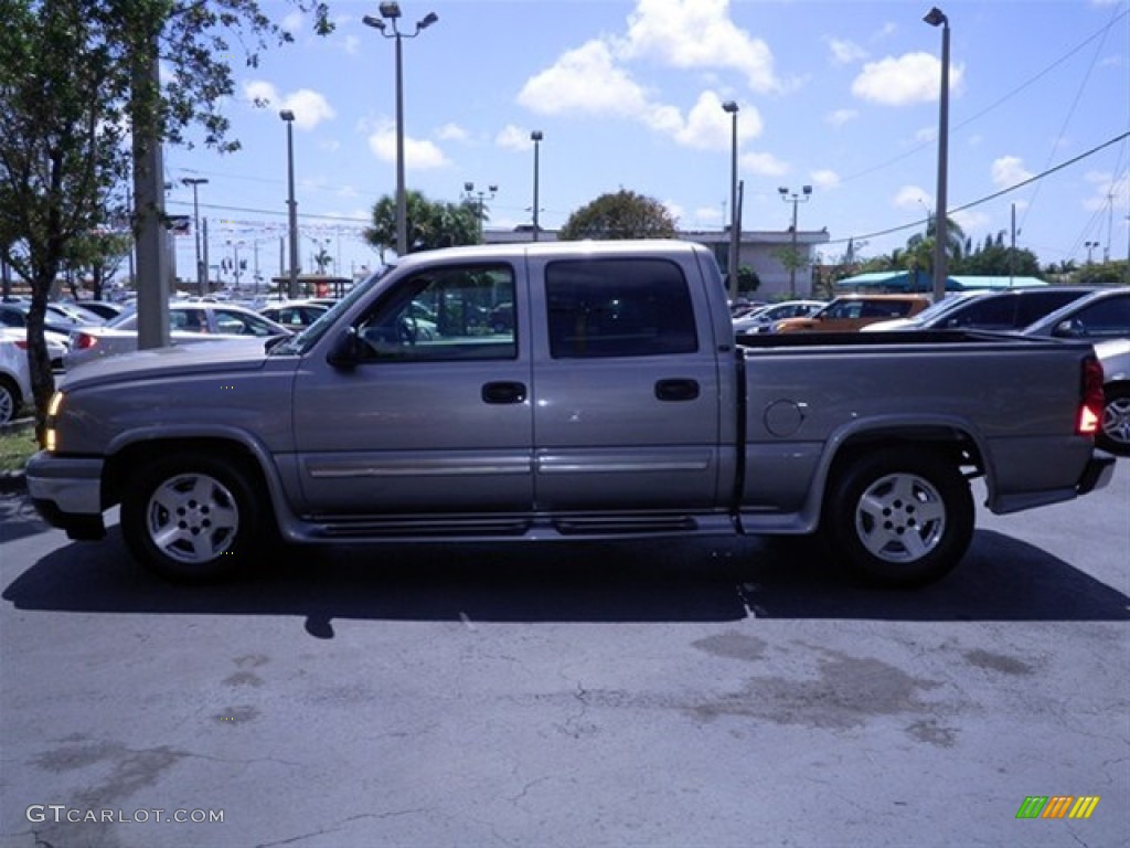 2006 Silverado 1500 LS Crew Cab - Graystone Metallic / Dark Charcoal photo #6