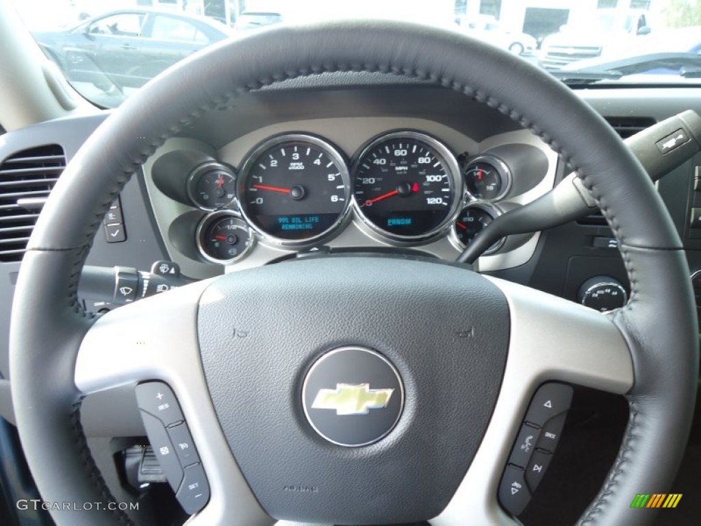 2012 Silverado 1500 LT Crew Cab 4x4 - Blue Granite Metallic / Ebony photo #19