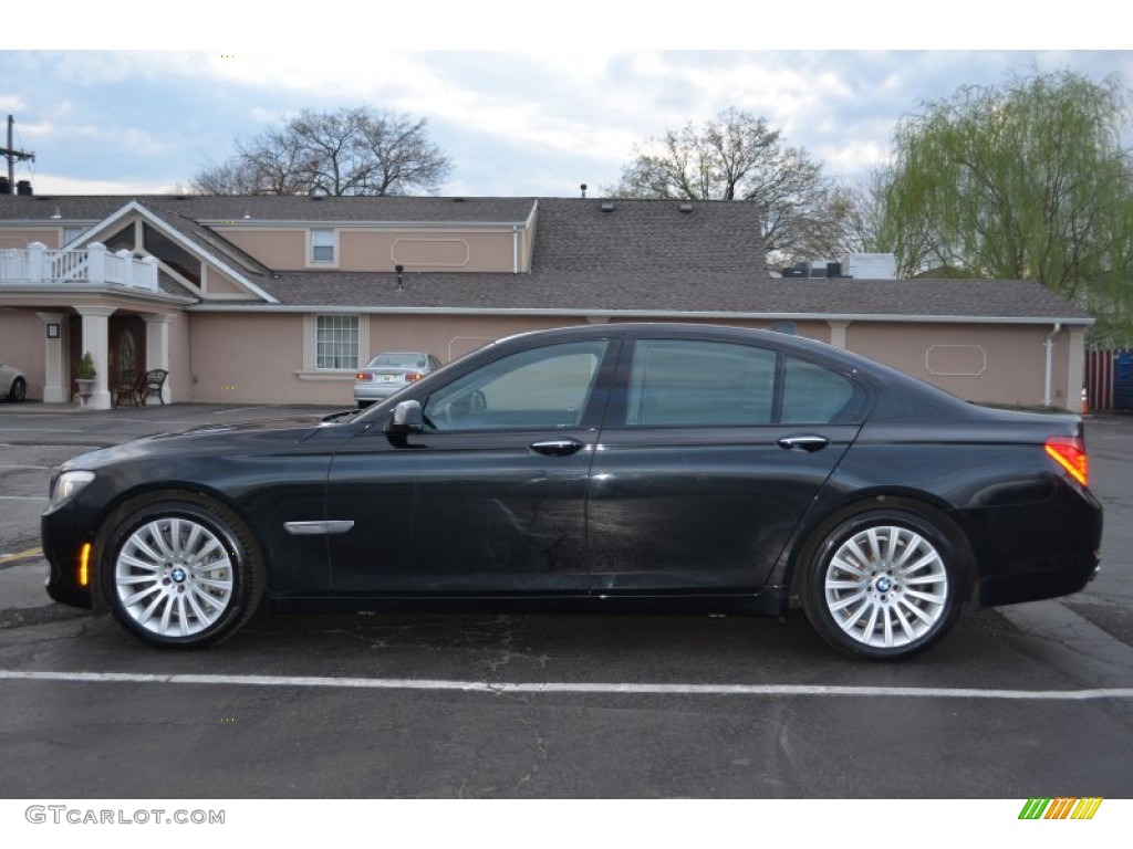 Azurite Black Metallic 2009 BMW 7 Series 750i Sedan Exterior Photo #62850880