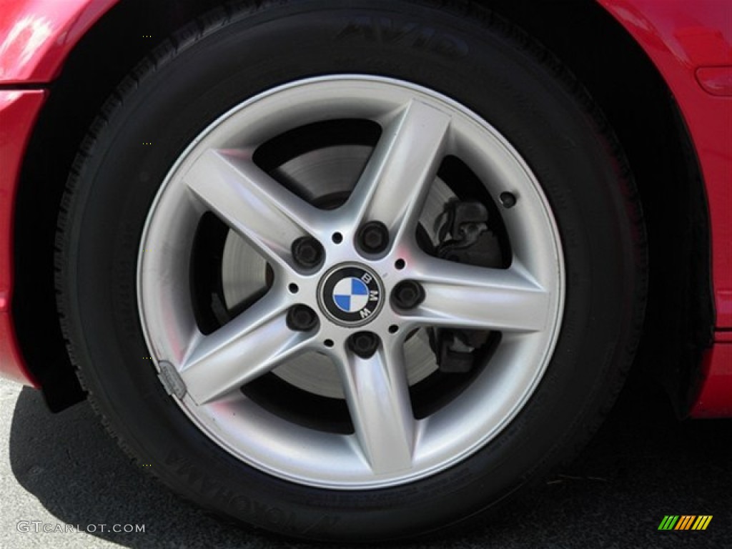 2002 3 Series 325i Coupe - Electric Red / Sand photo #27