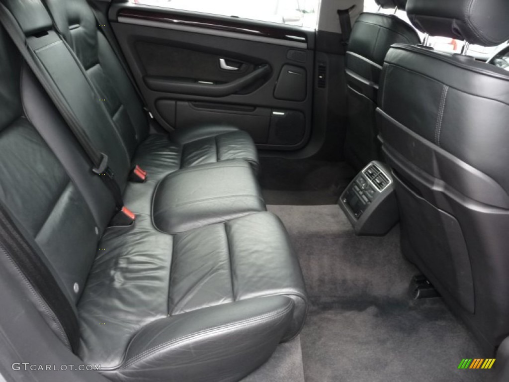 Black Interior 2004 Audi A8 L 4.2 quattro Photo #62851132