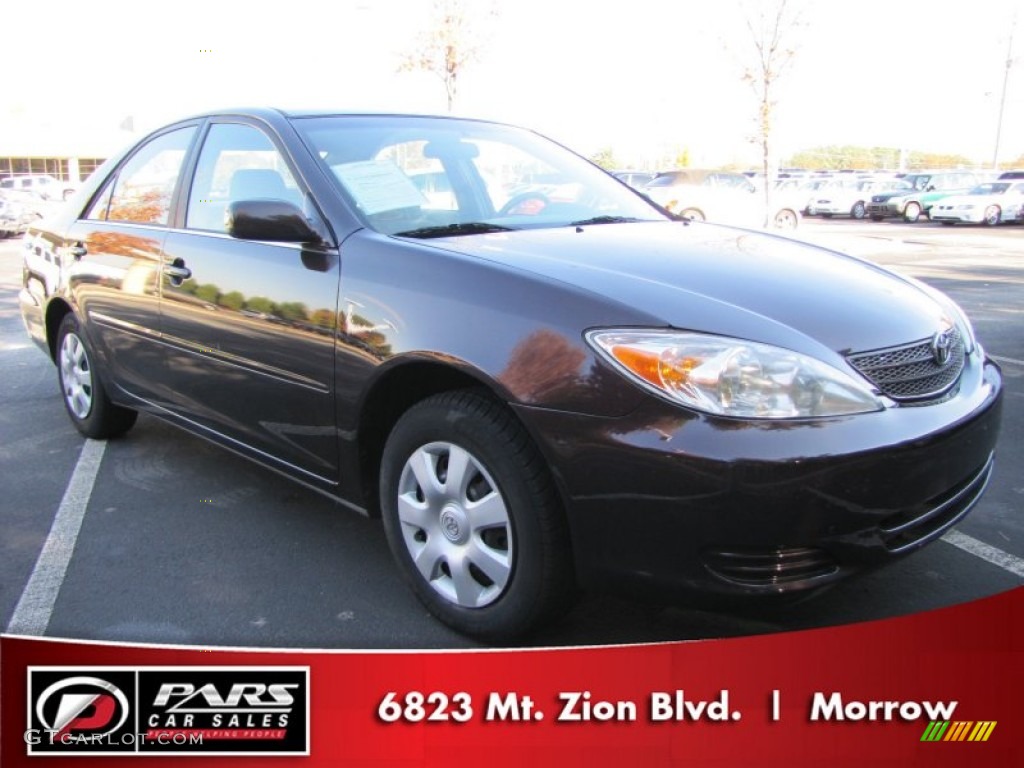 2002 Camry LE - Black Walnut Pearl / Taupe photo #4