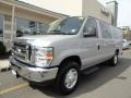 2010 Ingot Silver Metallic Ford E Series Van E350 XLT Passenger Extended  photo #1