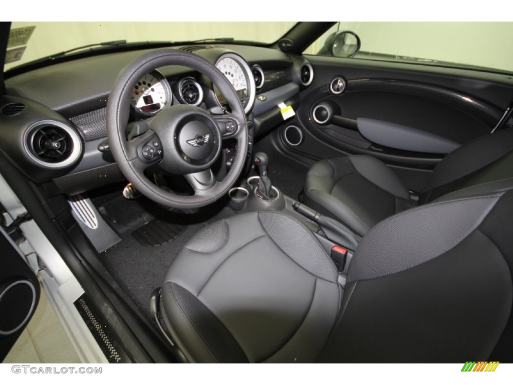 Carbon Black Interior 2012 Mini Cooper S Coupe Photo #62854825
