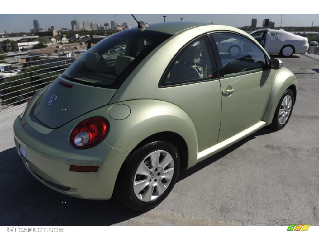 2009 New Beetle 2.5 Coupe - Gecko Green Metallic / Cream photo #7