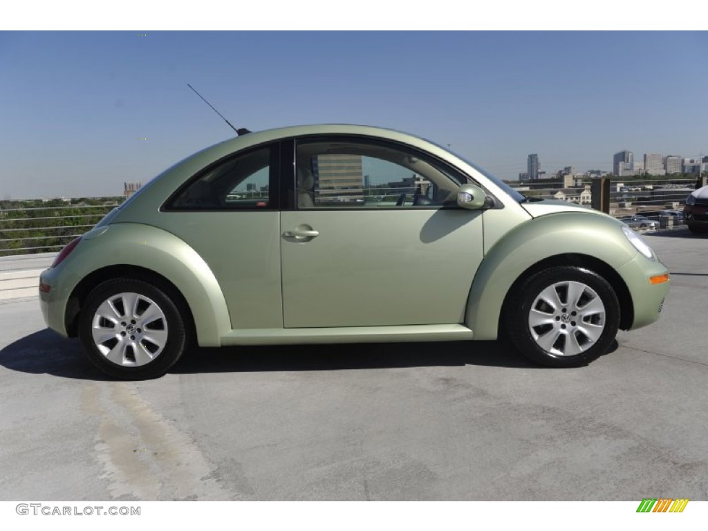 2009 New Beetle 2.5 Coupe - Gecko Green Metallic / Cream photo #10