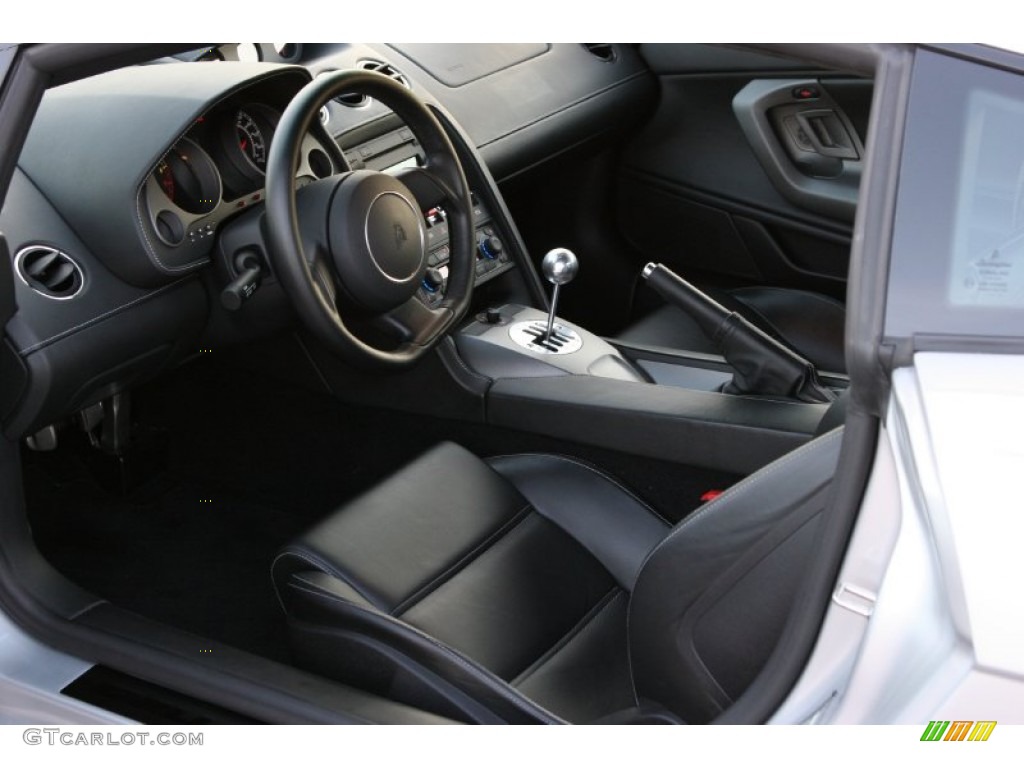 Nero Perseus Interior 2004 Lamborghini Gallardo Coupe Photo #62856217