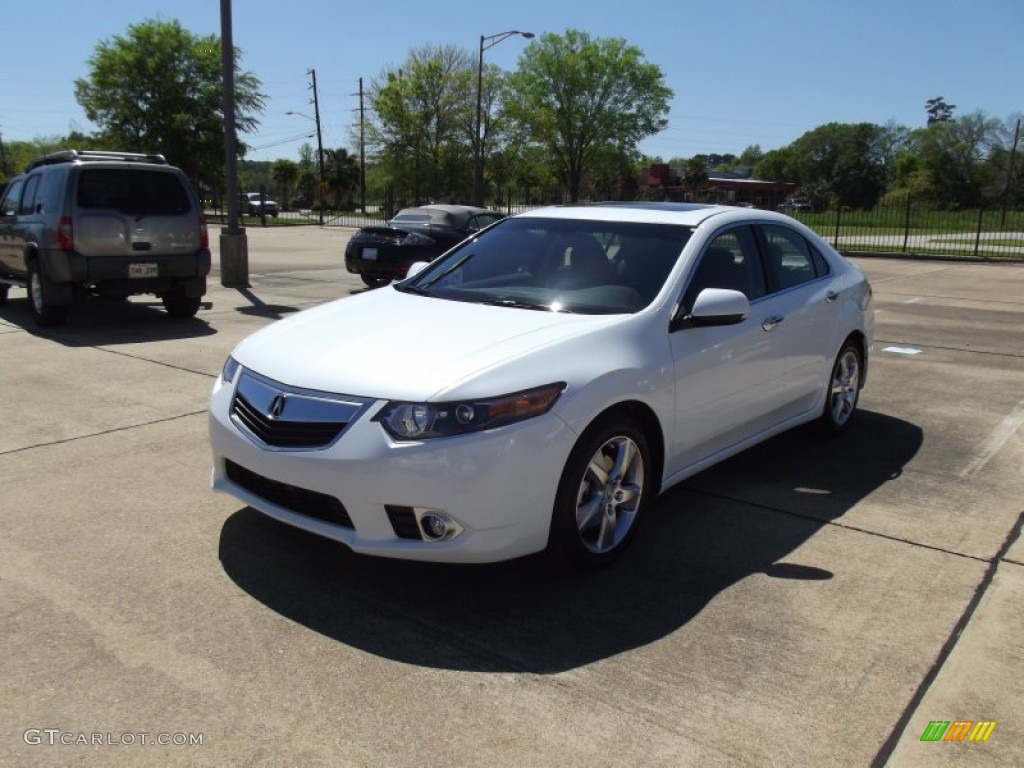 2012 TSX Sedan - Bellanova White Pearl / Ebony photo #1