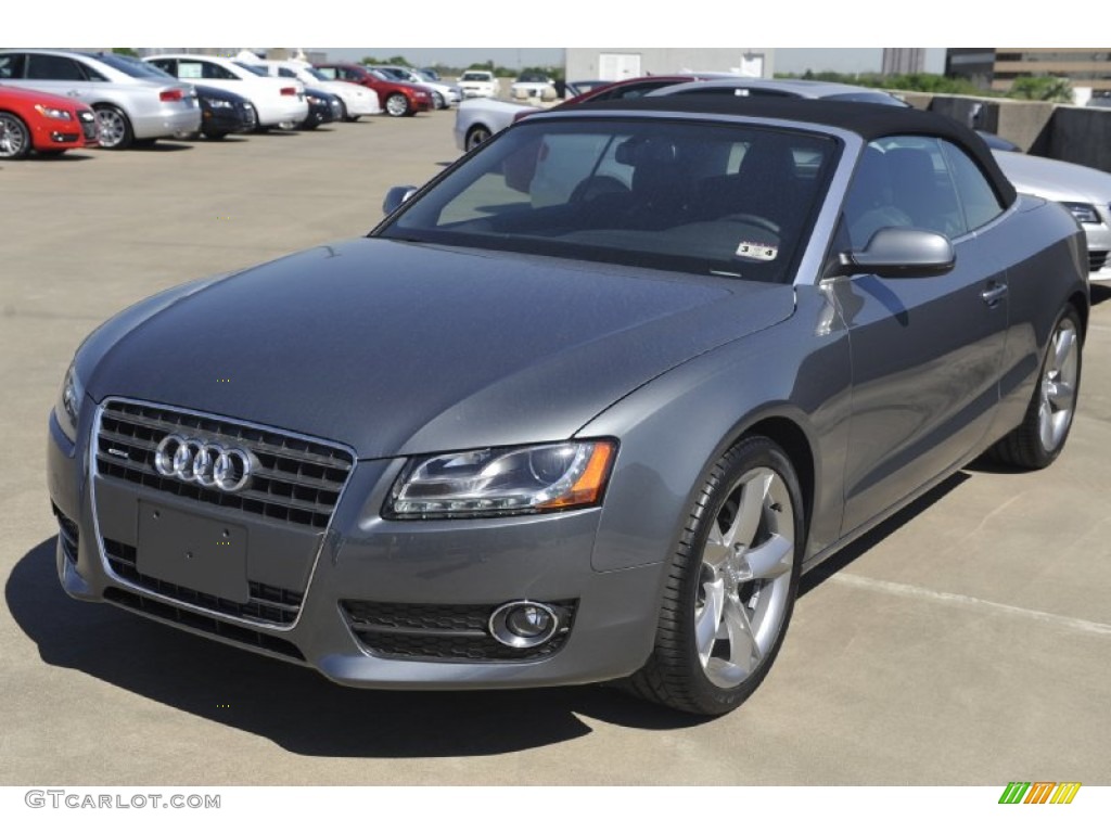 Monsoon Gray Metallic 2012 Audi A5 2.0T quattro Cabriolet Exterior Photo #62857786