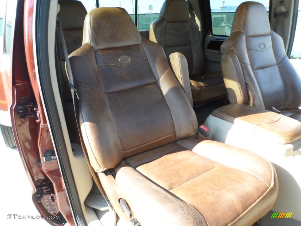 2006 F350 Super Duty Lariat FX4 Crew Cab 4x4 Dually - Dark Copper Metallic / Castano Brown Leather photo #25