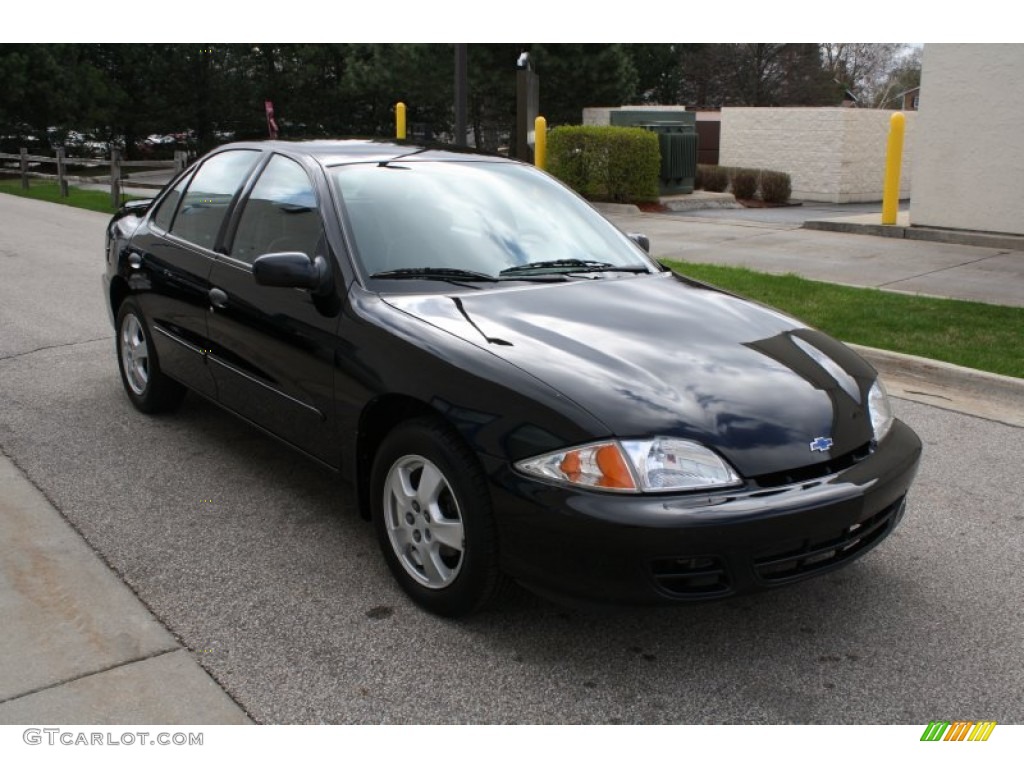 2000 Cavalier LS Sedan - Black / Graphite photo #1