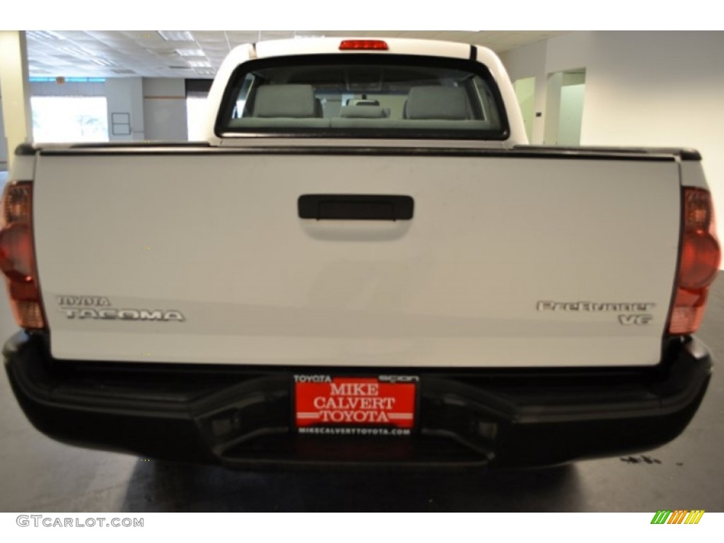 2008 Tacoma V6 PreRunner Double Cab - Super White / Graphite Gray photo #4