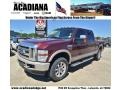 2009 Royal Red Metallic Ford F250 Super Duty King Ranch Crew Cab 4x4  photo #1