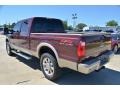 2009 Royal Red Metallic Ford F250 Super Duty King Ranch Crew Cab 4x4  photo #3