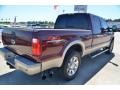 2009 Royal Red Metallic Ford F250 Super Duty King Ranch Crew Cab 4x4  photo #6