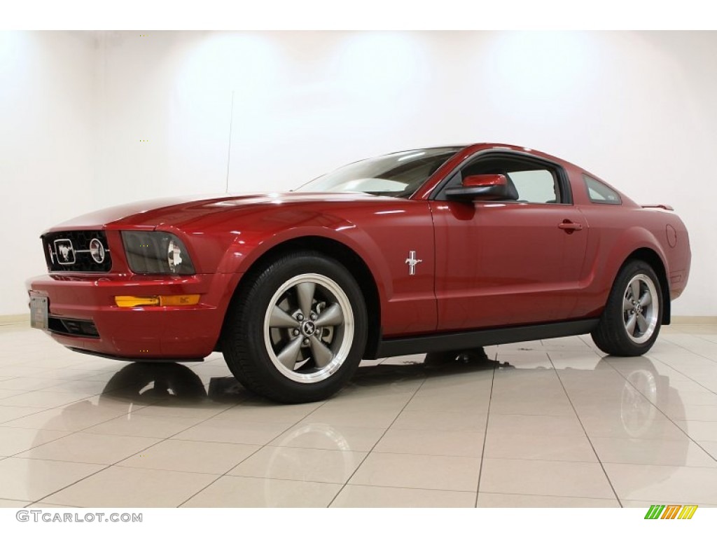 Redfire Metallic 2006 Ford Mustang V6 Deluxe Coupe Exterior Photo #62861854