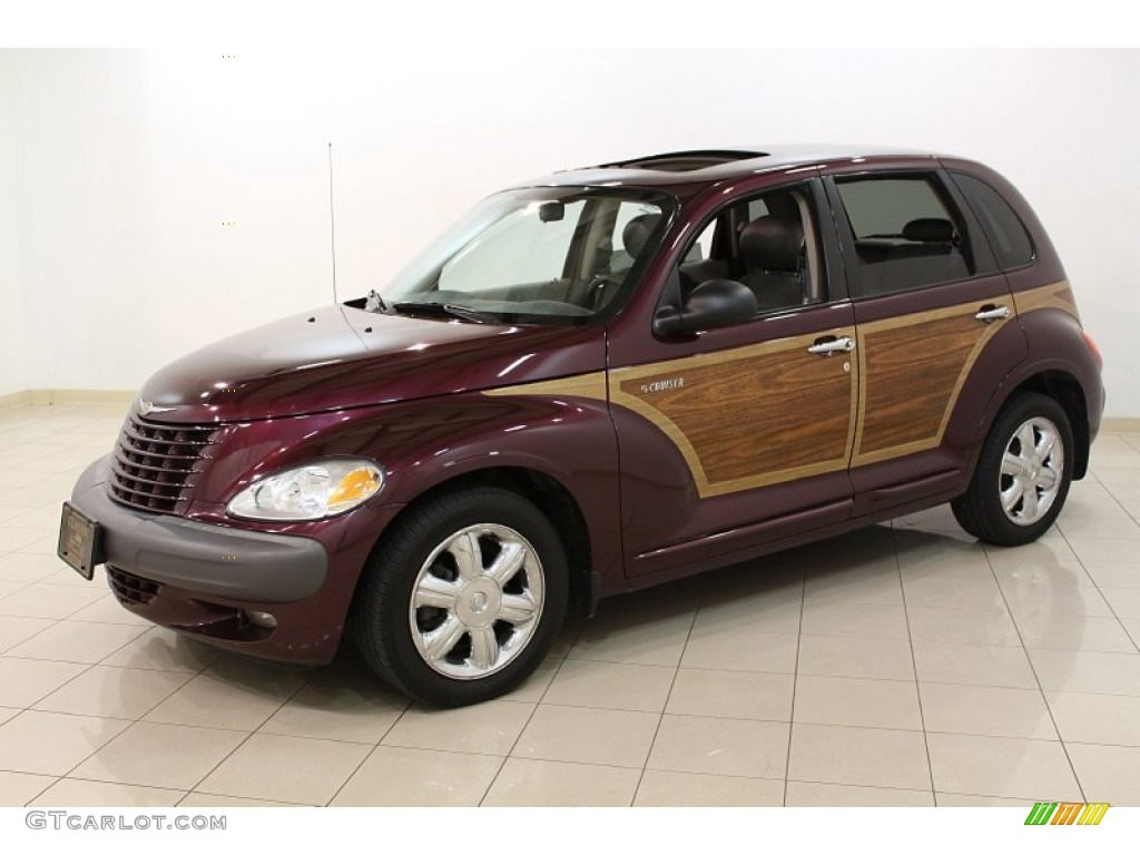 2002 PT Cruiser Limited - Deep Cranberry Pearlcoat / Taupe photo #3