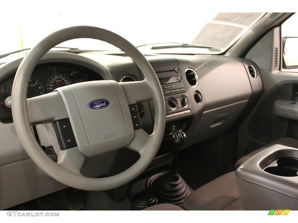 2005 F150 XLT Regular Cab - Dark Shadow Grey Metallic / Medium Flint/Dark Flint Grey photo #8