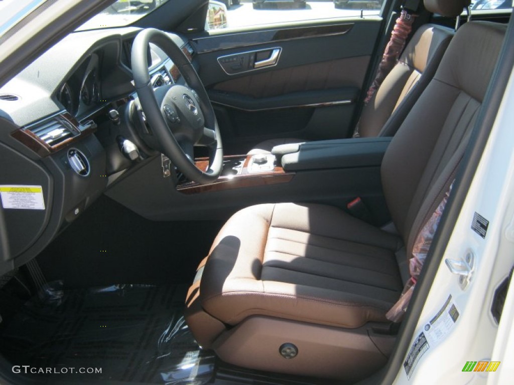 designo Auburn Brown Interior 2012 Mercedes-Benz E 350 Sedan Photo #62862616
