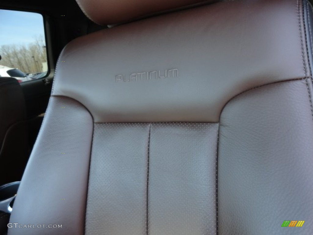 2010 F150 Platinum SuperCrew 4x4 - Red Candy Metallic / Sienna Brown Leather/Black photo #7