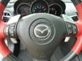 2004 Mazda RX-8 Black/Red Interior Steering Wheel Photo