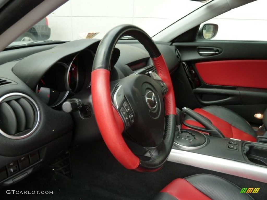 Black/Red Interior 2004 Mazda RX-8 Grand Touring Photo #62866642