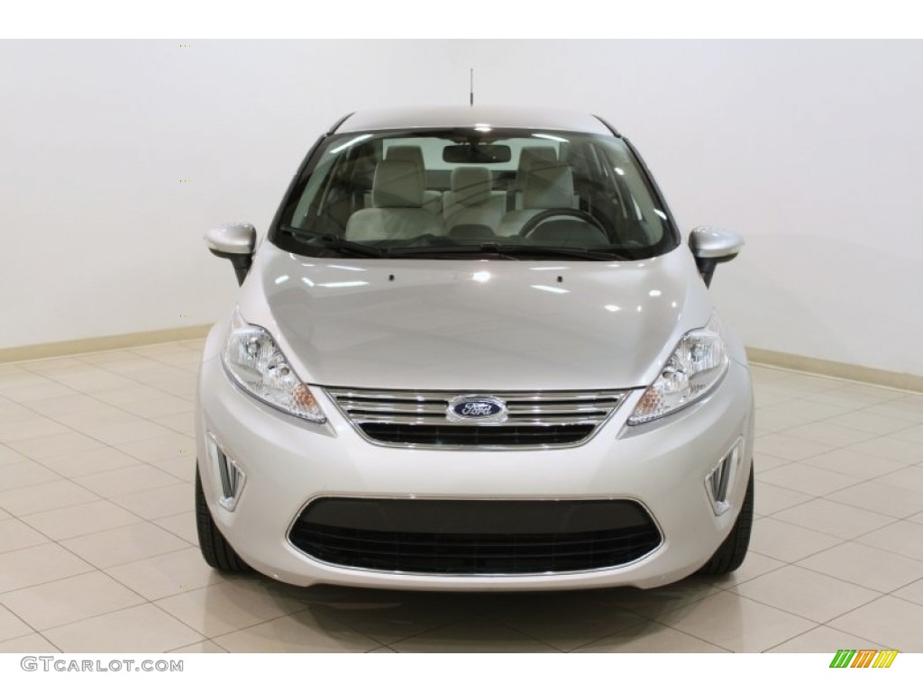 Ingot Silver Metallic 2011 Ford Fiesta SEL Sedan Exterior Photo #62866664