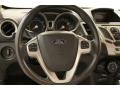 Cashmere/Charcoal Black Leather 2011 Ford Fiesta SEL Sedan Steering Wheel
