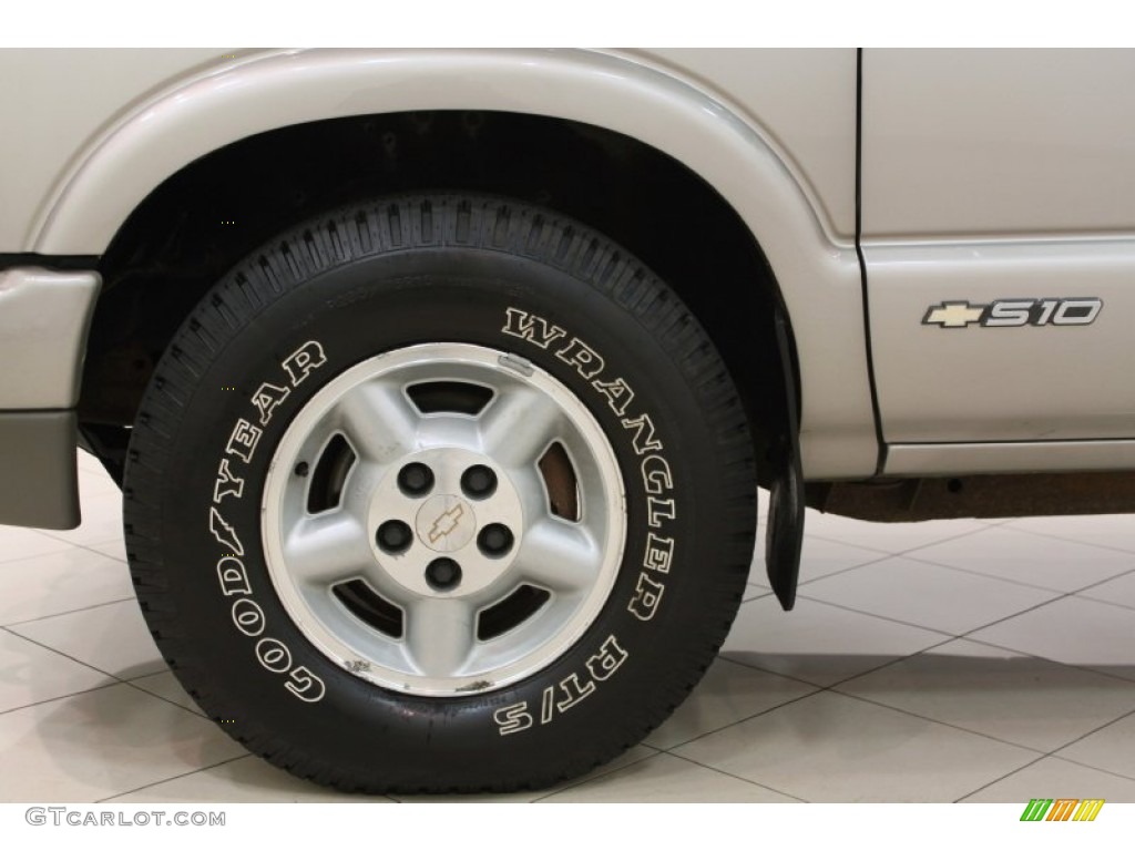 1999 S10 LS Regular Cab 4x4 - Light Pewter Metallic / Graphite photo #14