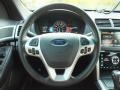Charcoal Black 2012 Ford Explorer Limited Steering Wheel