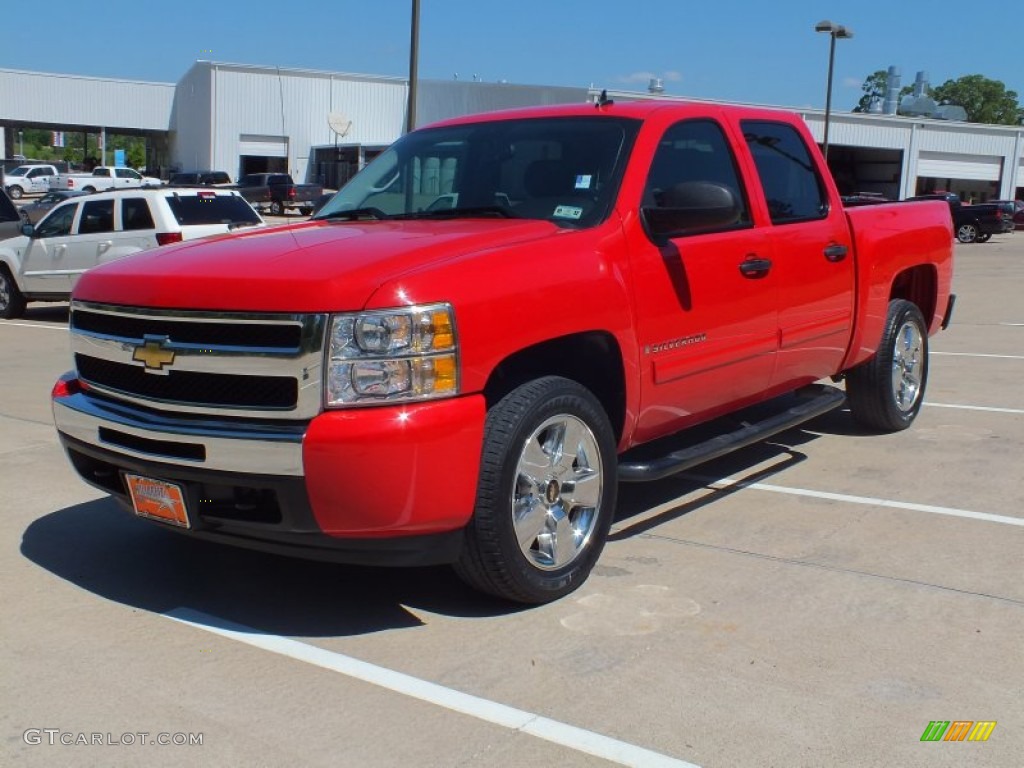 2009 Silverado 1500 LT Crew Cab - Victory Red / Ebony photo #9