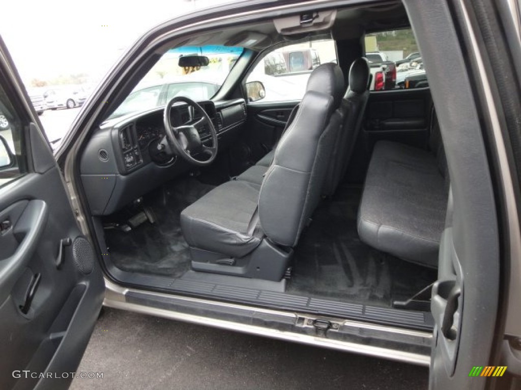 Graphite Gray Interior 2002 Chevrolet Silverado 1500 Extended Cab Photo #62868635