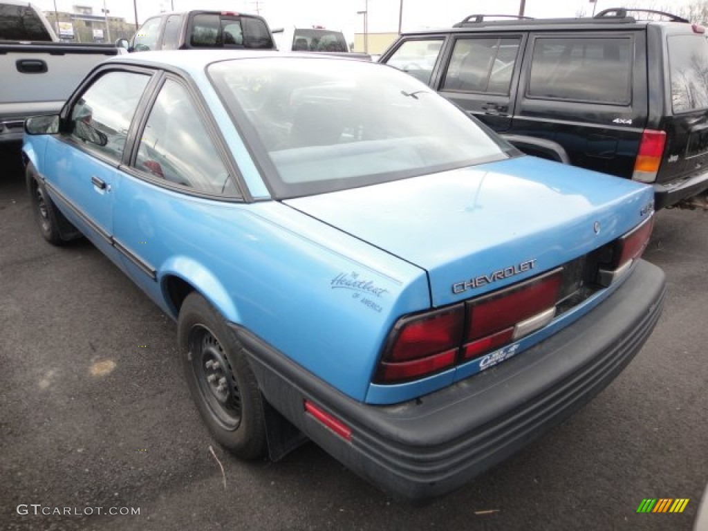 1992 Cavalier VL Coupe - Light Sapphire Blue Metallic / Blue photo #3