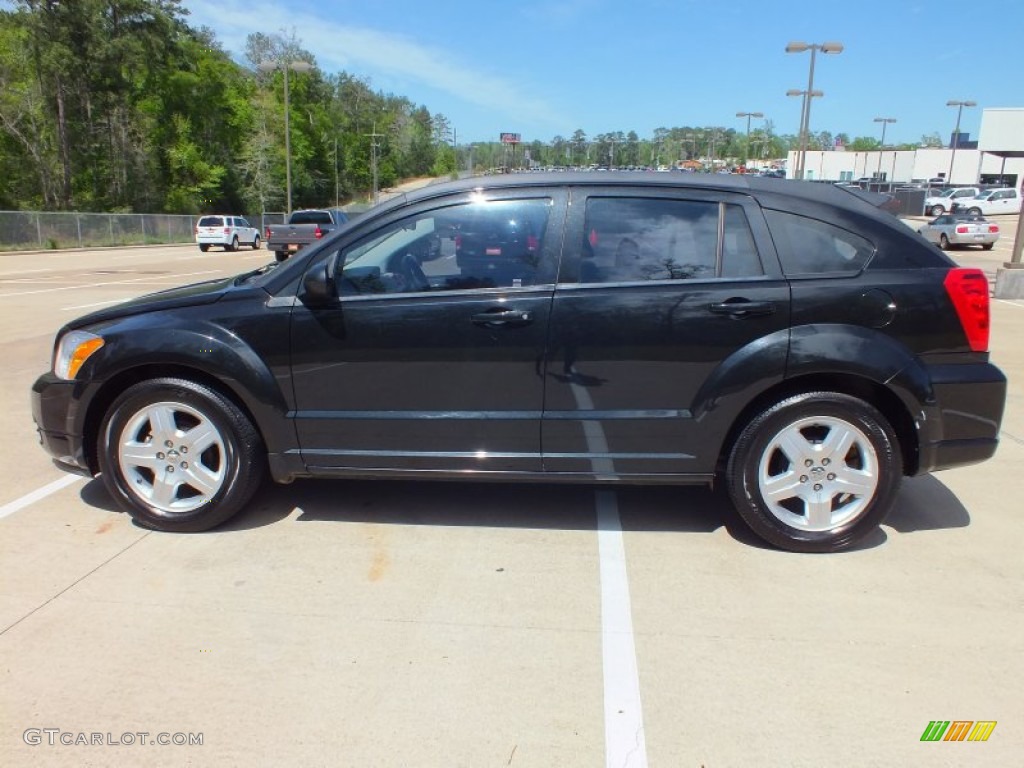 Brilliant Black Crystal Pearl 2009 Dodge Caliber SXT Exterior Photo #62868806