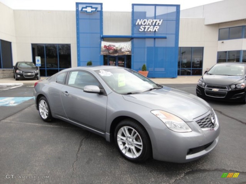 2008 Altima 3.5 SE Coupe - Precision Gray Metallic / Charcoal photo #1