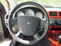 2009 Dodge Caliber Dark Slate Gray/Red Interior Steering Wheel Photo